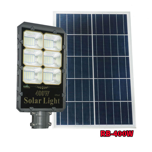 Đèn Đường Năng Lượng Mặt Trời 6 Khoan RB 400W, Pin Tách Thể