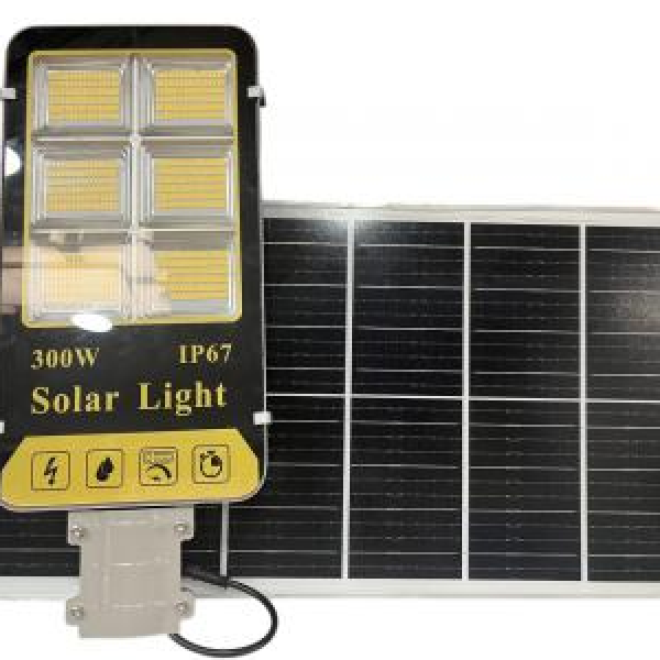  Chi tiết Đèn Đường Năng Lượng Mặt Trời Ánh Sáng Vàng 300W